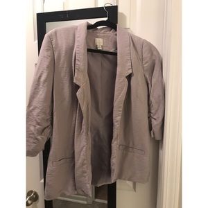 Lauren Conrad grey boyfriend blazer